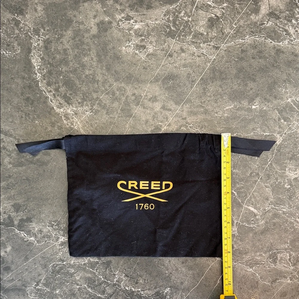 Creed Authentic Black dustbag Pouch with Gold Logo - Picture 2 of 3